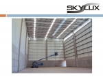 Além do SKYLUX, também o Sistema de ventilação natural EXHAUST, em instalação industrial